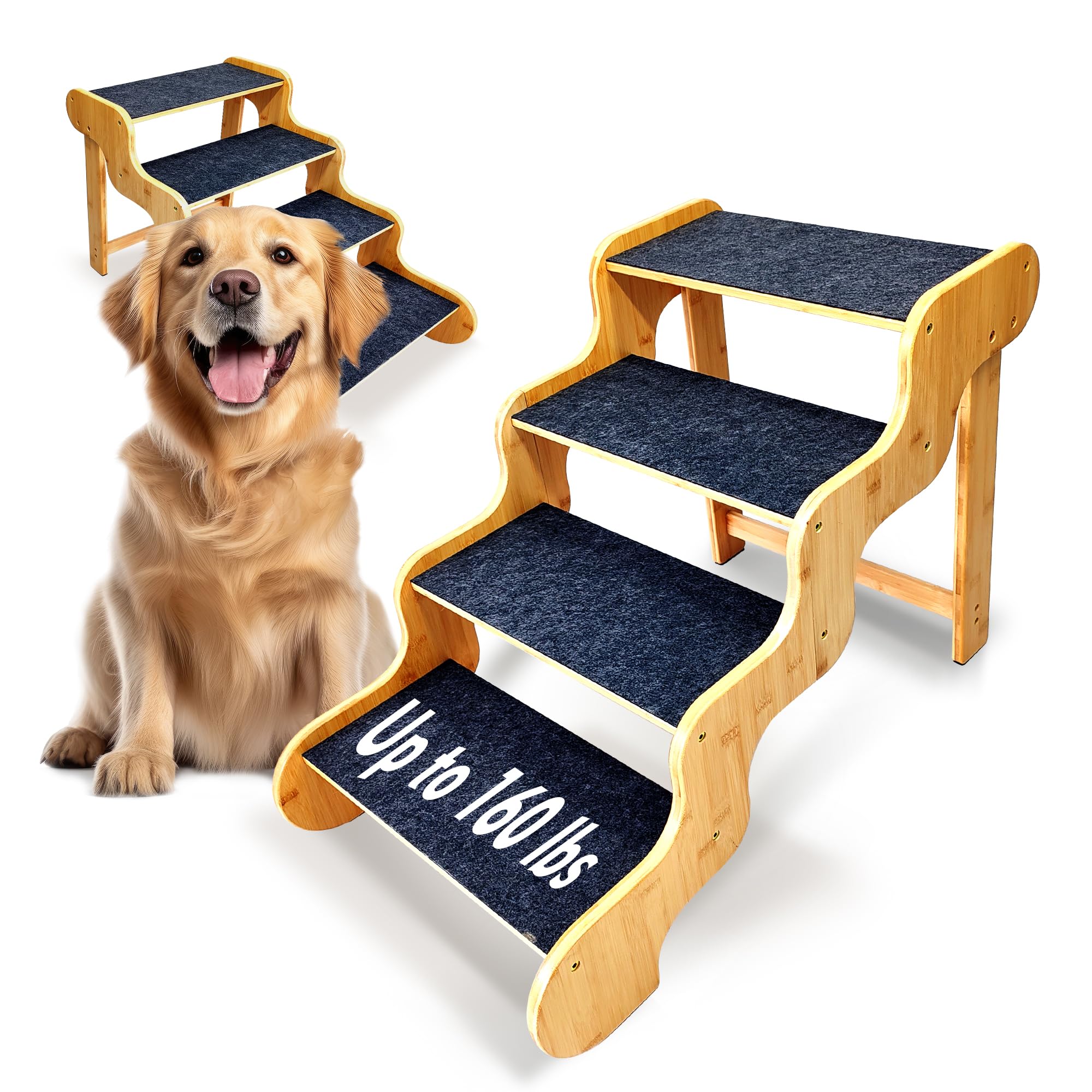 Product - 10 Best Space-Saving Dog Stairs for High Beds