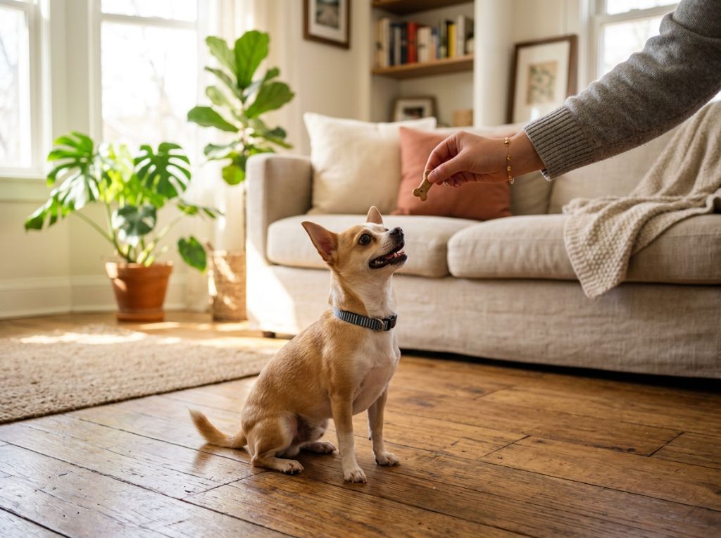 A lifestyle shot of a happy Ch - Big Brains in Small Bodies: 10 Essential Chihuahua Training Tips for a Happy Pup
