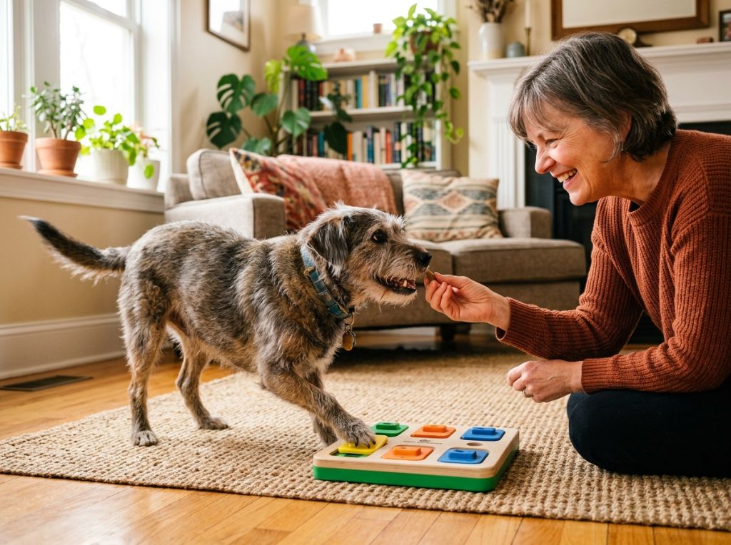 A bright, vibrant photo of an - Can You Teach an Old Dog New Tricks? Using Neuroplasticity to Revitalize Your Senior Pe