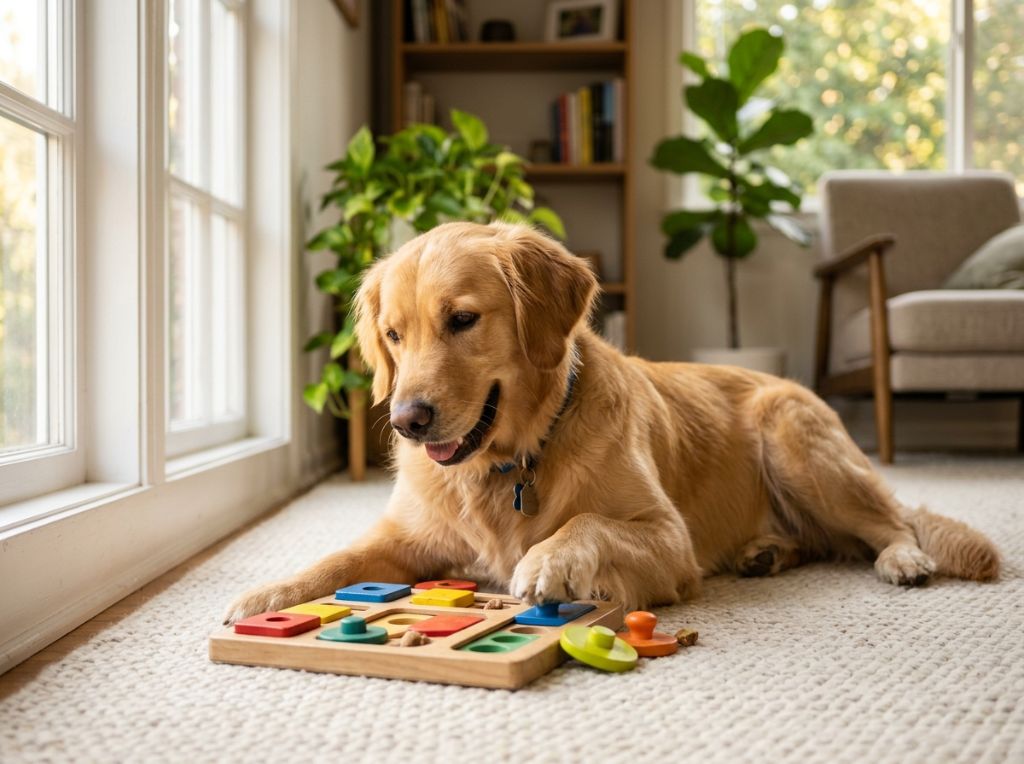 High-quality photo of a Golden - Does Brain Training for Dogs Actually Work? An Honest Review of Canine Mental Stimulati
