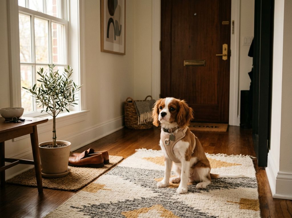 A small puppy wearing a soft h - How to Potty Train a Puppy Fast (Even in an Apartment): A Stress-Free Guide