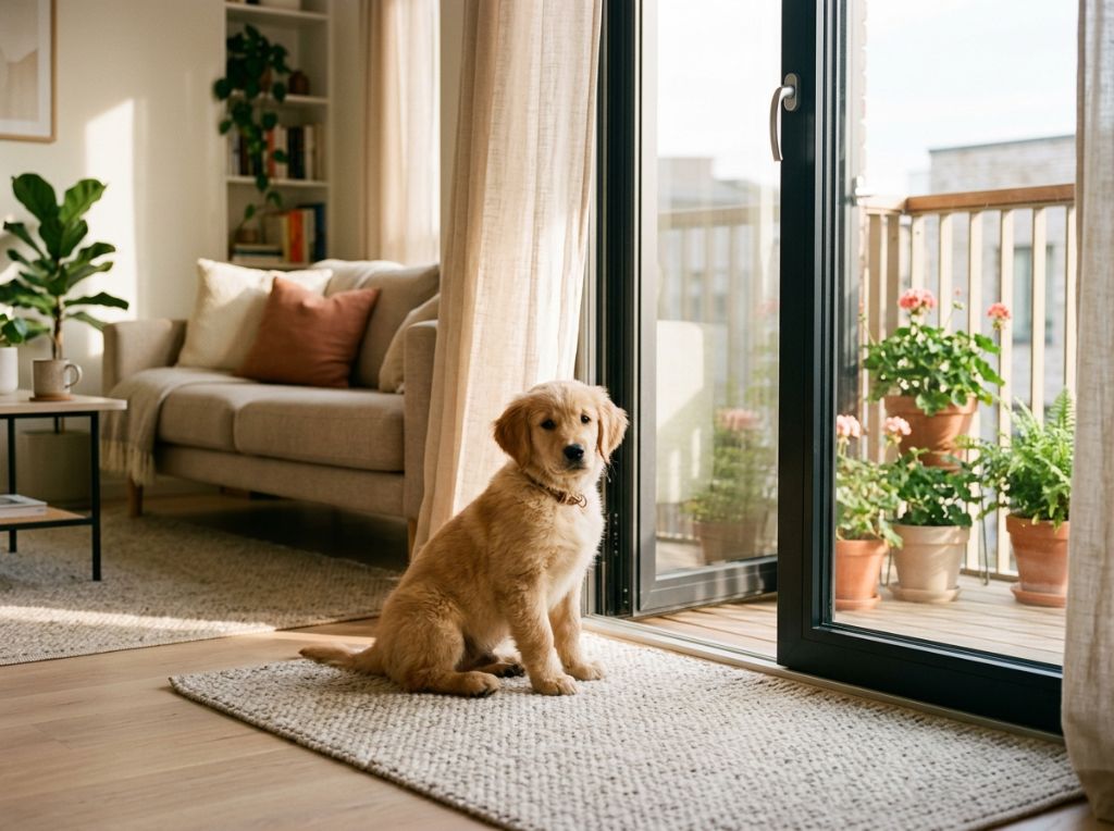 Lifestyle photography of a sma - How to Potty Train a Puppy Fast (Even in an Apartment): A Stress-Free Guide