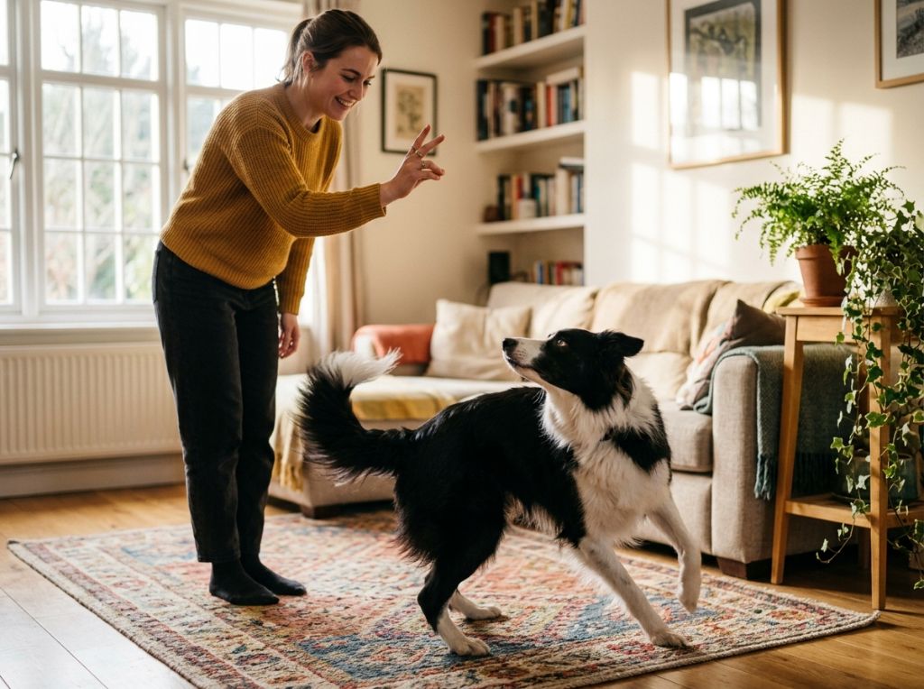 A focused Border Collie perfor - How to Teach Your Dog Advanced Tricks Using Positive Reinforcement: From Basic to Brill