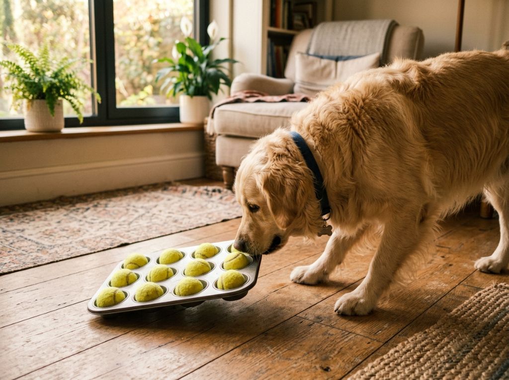 A Golden Retriever playfully n - Problem-Solving Games for Dogs: 7 DIY Activities to Try Today