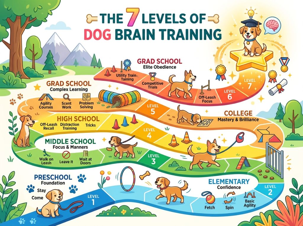 A clean, highly engaging infog | The Science of a Genius Dog: Unlock Hidden Intelligence Without For A clean, highly engaging infog - The Science of a Genius Dog: Unlock Hidden Intelligence Without Force