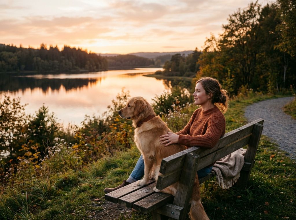 A peaceful lifestyle shot of a - Training the Reactive Dog: A Stress-Free Path to Peaceful Walks