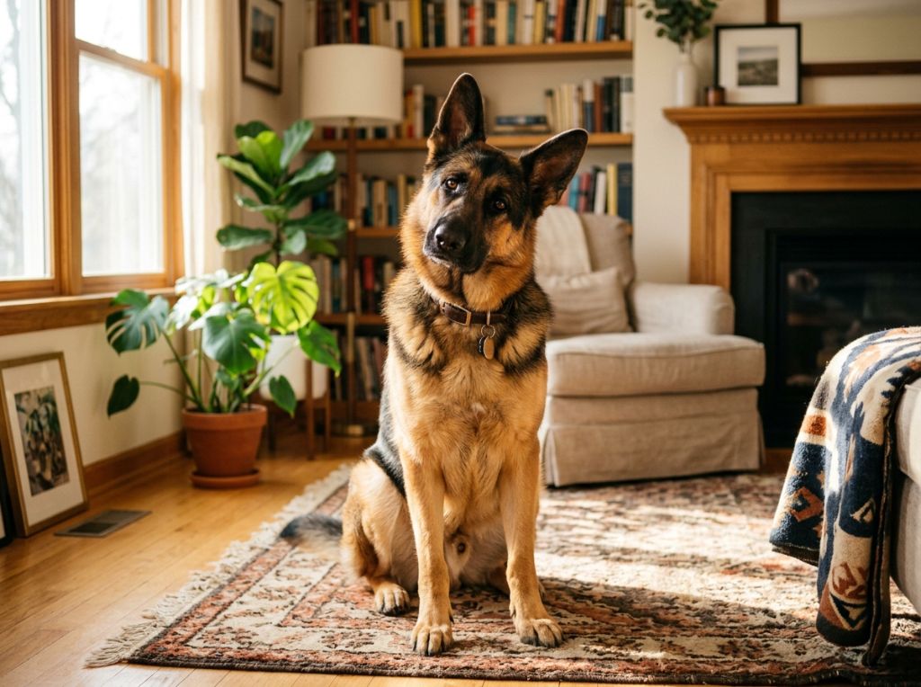 A beautiful adult German Sheph - Why Your German Shepherd is Bored: 5 Mental Workouts for High-Energy Dogs